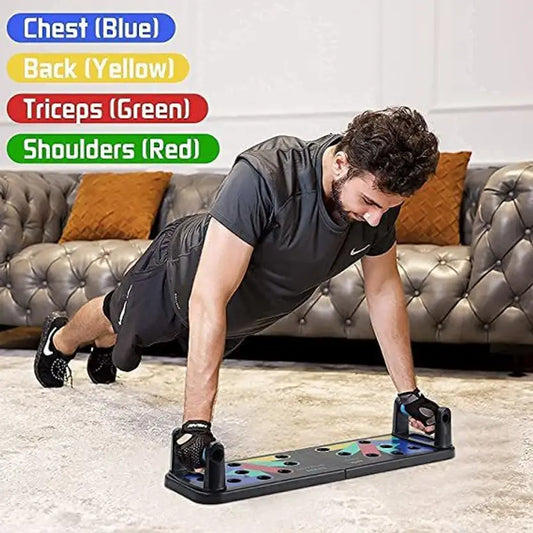 Multifunctional Foldable Home Exercise Fitness Equipment, Push up flex board Fitness Accessory Kit Kit