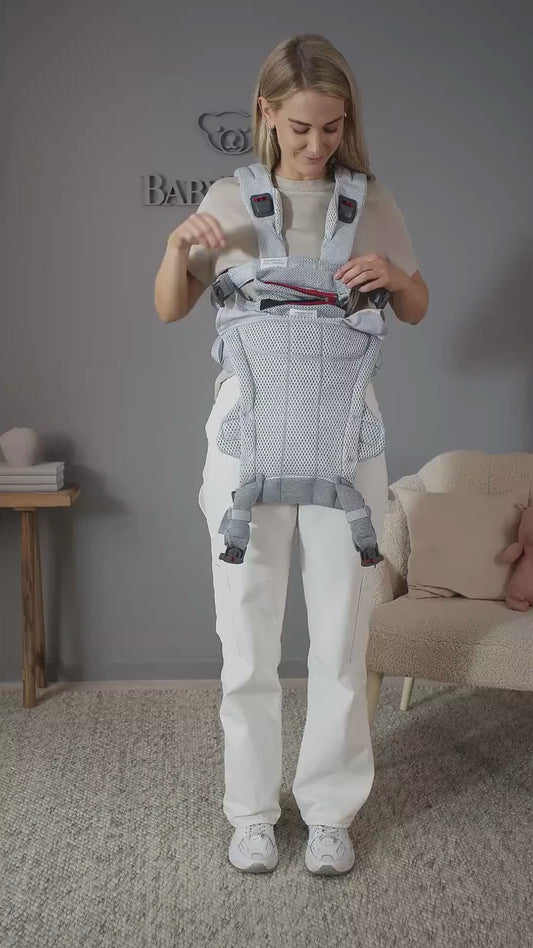 Baby Carrier with Bass Bear Hip Seat for Front Carry